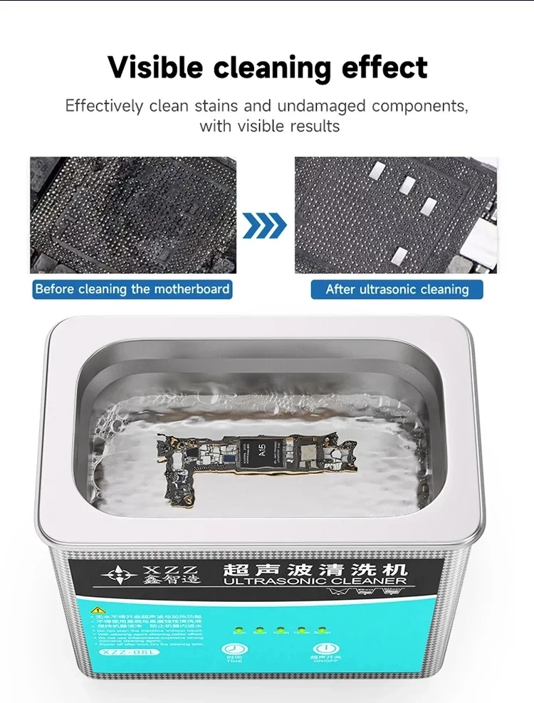 XZZ 08L ultrasonic cleaning machine mobile phone motherboard repair cleaning glasses industrial accessories cleaning machine
XZZ 08L ultrasonic cleaning machine mobile phone motherboard repair cleaning glasses industrial accessories cleaning machine