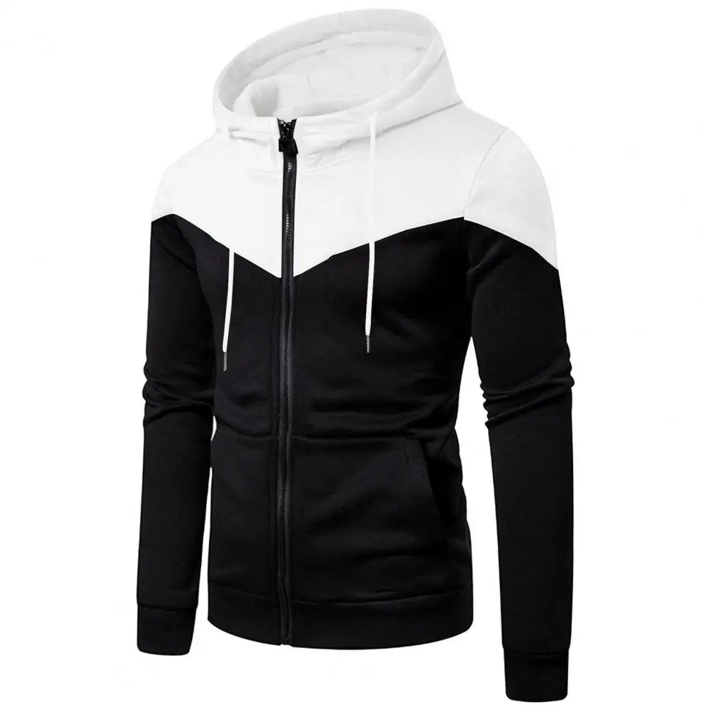Large Pocket Design Sweatshirt Coat Contrast Color Hooded Sweatshirt Coat Men's Winter Jacket with Zipper Placket Long Sleeve
Large Pocket Design Sweatshirt Coat Contrast Color Hooded Sweatshirt Coat Men's Winter Jacket with Zipper Placket Long Sleeve