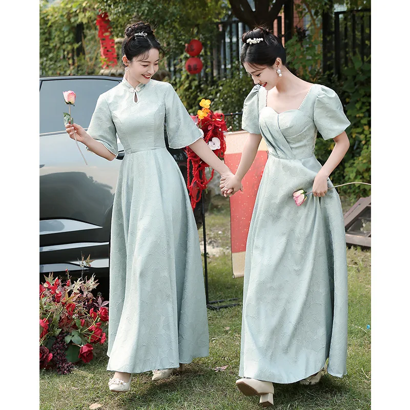 Ele New Chinese Sle Maids Dr 2024 Autumn High-End Sensation Small Size Sister up Gown Daily Wear Simple
Ele New Chinese Sle Maids Dr 2024 Autumn High-End Sensation Small Size Sister up Gown Daily Wear Simple