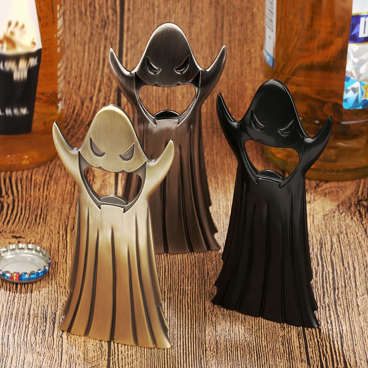 Ghost Beer Bottle Opener Halloween Decorations Ghost Metal Opener Bar Kitchen Tools Party Accessories Special Gifts for Friends
Ghost Beer Bottle Opener Halloween Decorations Ghost Metal Opener Bar Kitchen Tools Party Accessories Special Gifts for Friends