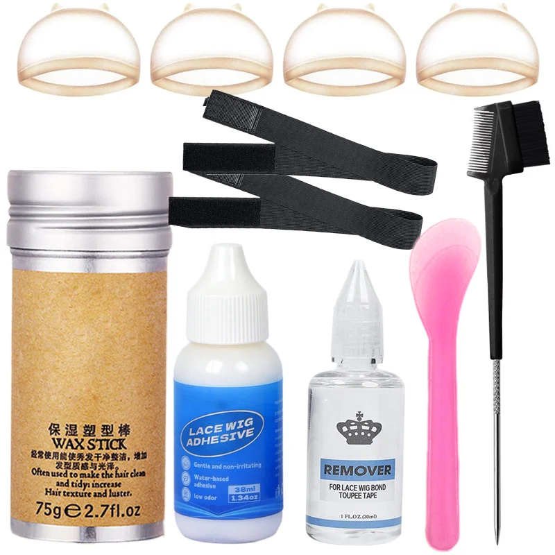 Lace Front Glue Kit For Wigs And Hair Systems 9Pcs Strong Hold Adhesive Invisible Bonding Wig Remover Hair Wax Stick Melt Band
Lace Front Glue Kit For Wigs And Hair Systems 9Pcs Strong Hold Adhesive Invisible Bonding Wig Remover Hair Wax Stick Melt Band