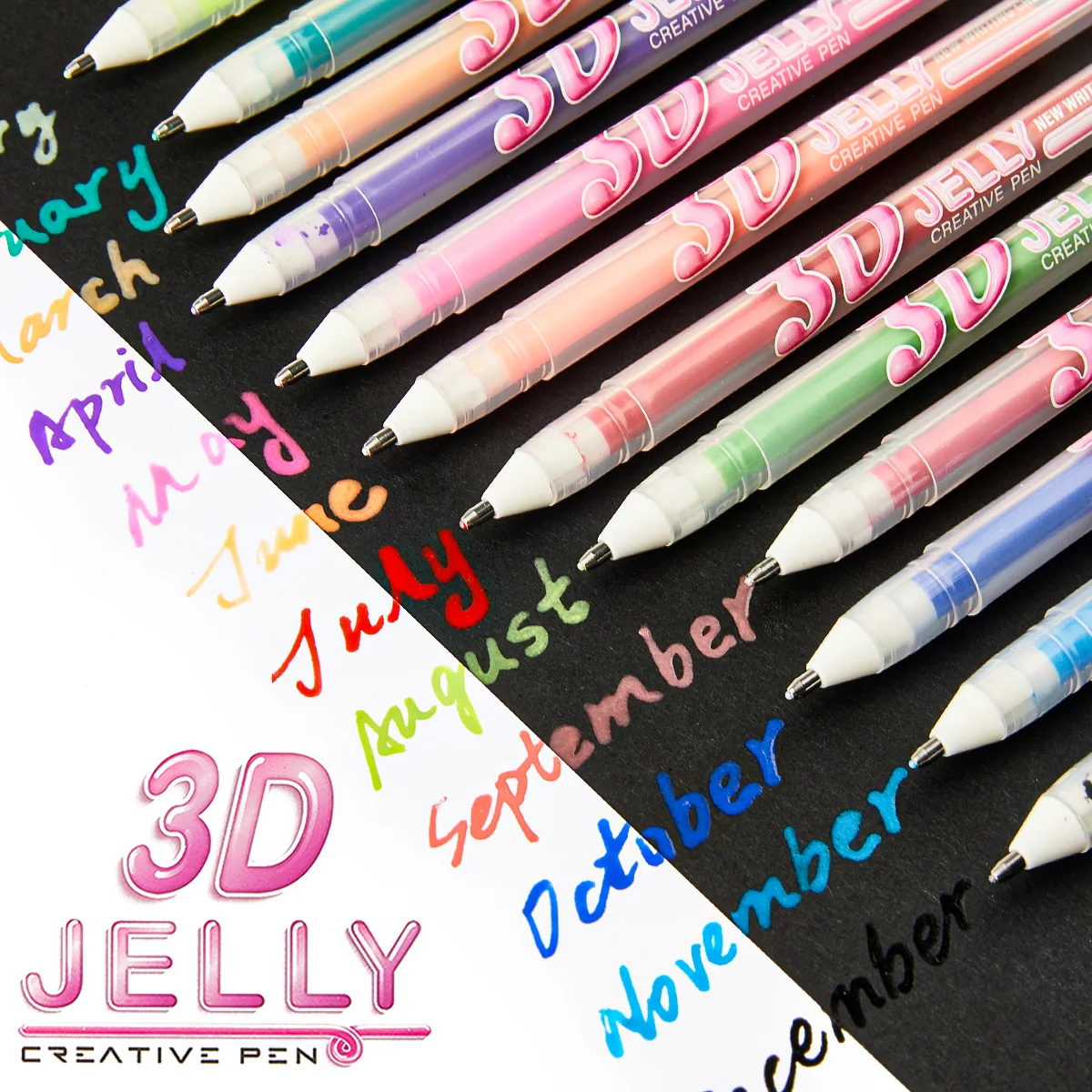 SHANDS 6/12pcs 3D Jelly Pen,1.0mm Pen Tip,Colored Ink,Perfect for Drawing,Writing, Journaling,Ideal for School & Office Supplies
SHANDS 6/12pcs 3D Jelly Pen,1.0mm Pen Tip,Colored Ink,Perfect for Drawing,Writing, Journaling,Ideal for School & Office Supplies