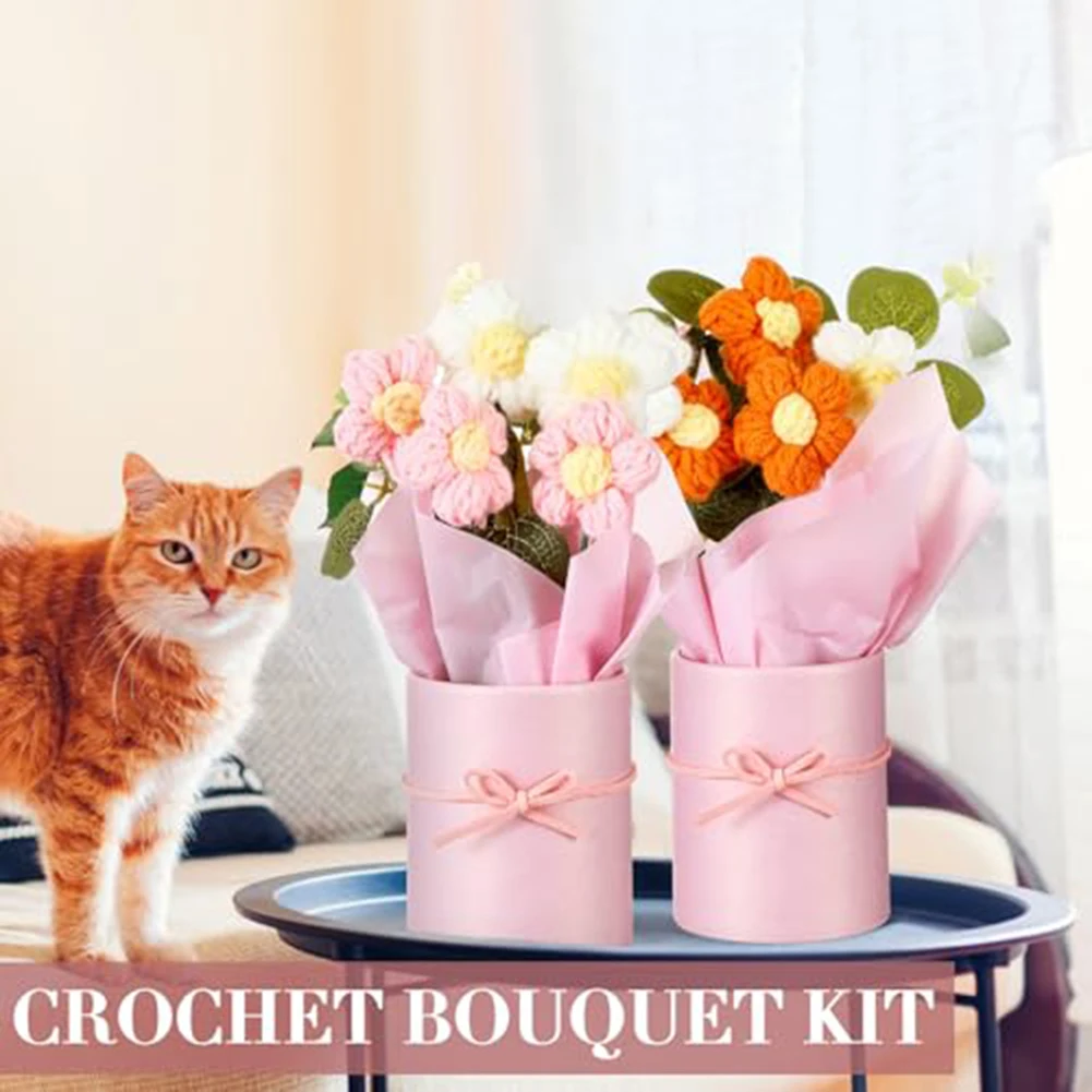 Charming Handmade Crochet Flower Bouquet With Lights - Perfect Home Decor Artificial Flowers Accessories
Charming Handmade Crochet Flower Bouquet With Lights - Perfect Home Decor Artificial Flowers Accessories