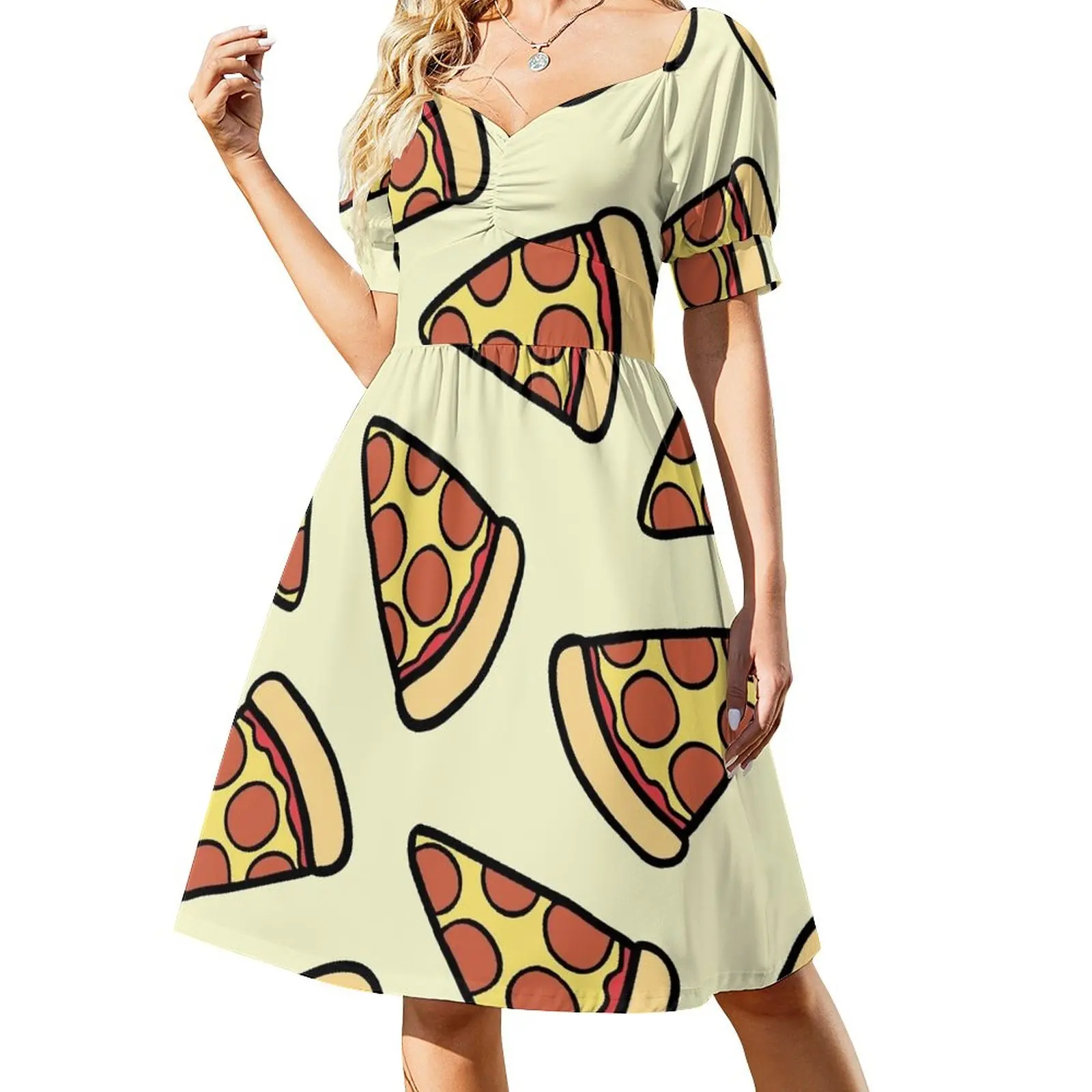 Pepperoni Pizza Pattern Sleeveless Dress summer clothes for women ceremony dresses
Pepperoni Pizza Pattern Sleeveless Dress summer clothes for women ceremony dresses