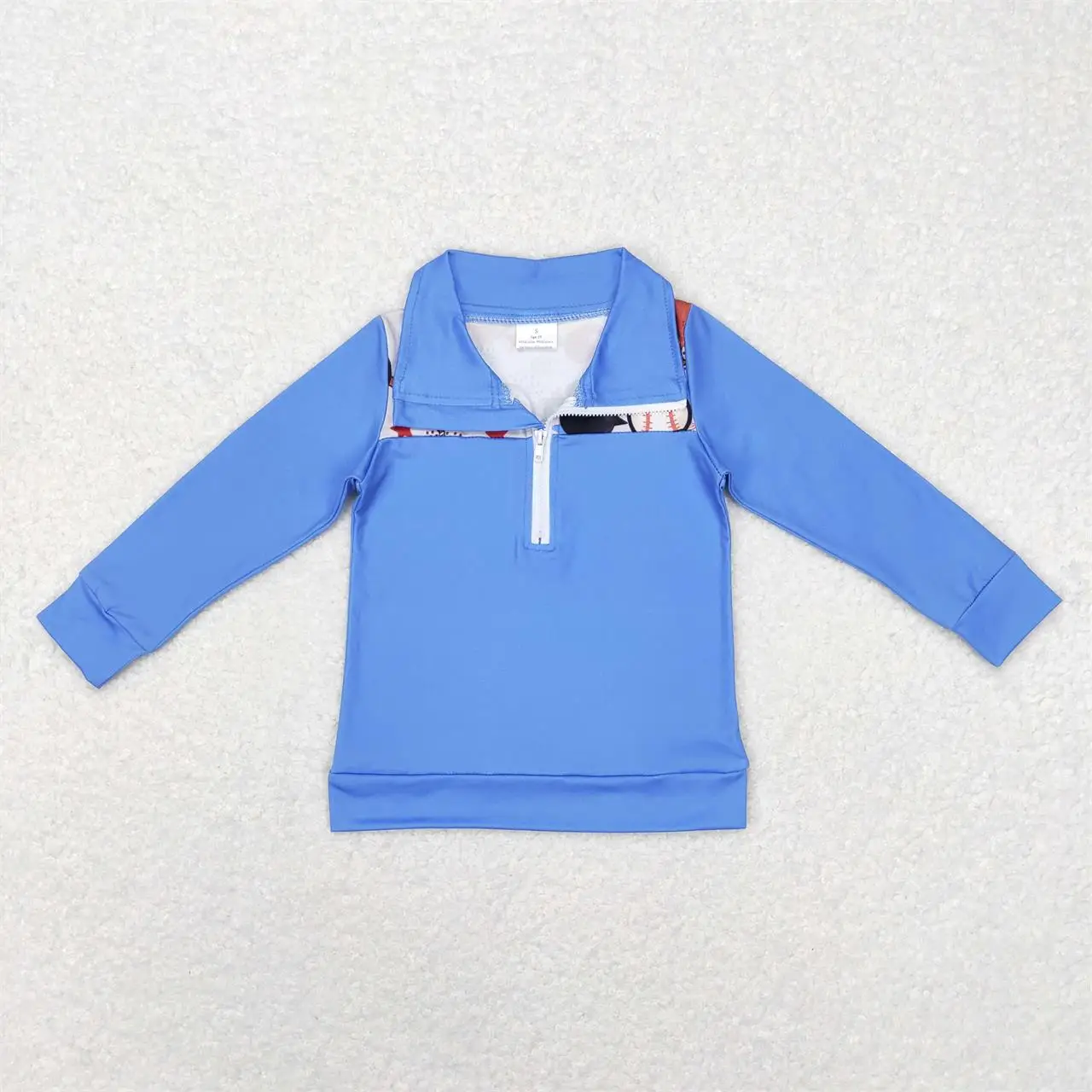 Wholesale Toddler Zipper Pullover Long Sleeves Clothing Baby Boy Baseball Shirt Kids Lapel Children Blue T-shirts
Wholesale Toddler Zipper Pullover Long Sleeves Clothing Baby Boy Baseball Shirt Kids Lapel Children Blue T-shirts