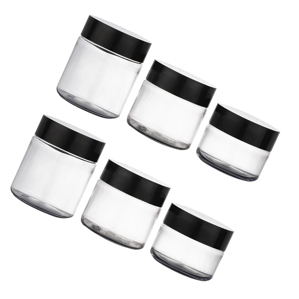 6pcs Plastic Jars Durable Portable Sealed Design Empty Dispenser Bottles Travel Empty Plastic Dispenser Storage Samples
6pcs Plastic Jars Durable Portable Sealed Design Empty Dispenser Bottles Travel Empty Plastic Dispenser Storage Samples