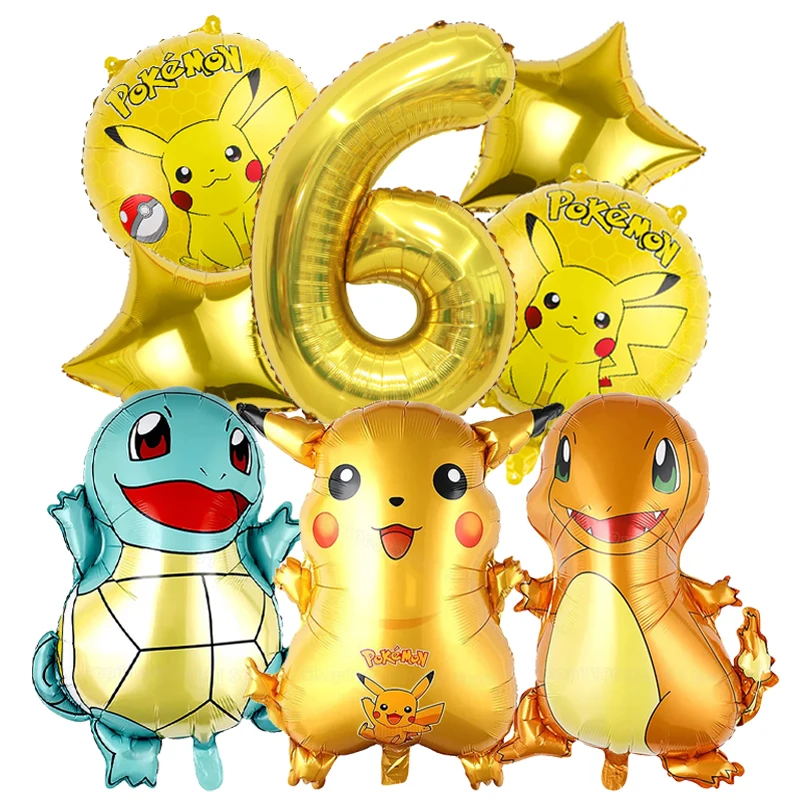 Anime Pokemon 8pcs Birthday Number 1-9 Balloon for Boys Girls Cartoon Pikachu Aluminum Film Balloons Baby Shower Balloon Gifts
Anime Pokemon 8pcs Birthday Number 1-9 Balloon for Boys Girls Cartoon Pikachu Aluminum Film Balloons Baby Shower Balloon Gifts