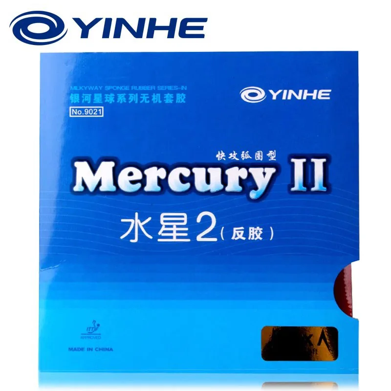 YINHE Table Tennis Rubber Mercury II(Mercury 2) Pips-In Sticky Table Tennis Rubber With Sponge Quick Attack & Loop
YINHE Table Tennis Rubber Mercury II(Mercury 2) Pips-In Sticky Table Tennis Rubber With Sponge Quick Attack & Loop