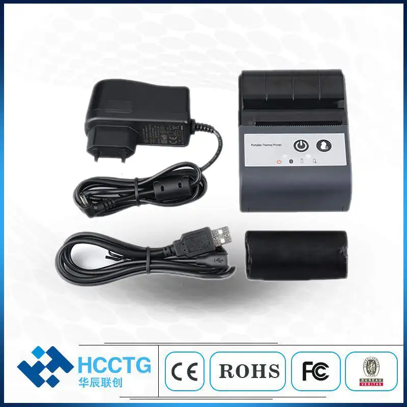 Портативный Bluetooth-термопринтер высокой скорости печати 50 мм HCC-T2P 
Портативный Bluetooth-термопринтер высокой скорости печати 50 мм HCC-T2P
