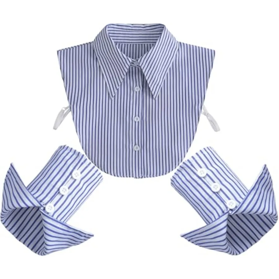 YEKEYI False Collar Shirt Detachable Fake Collar Wrist Cuffs Fake Sleeve Cuffs Collar Half Shirt Collar
YEKEYI False Collar Shirt Detachable Fake Collar Wrist Cuffs Fake Sleeve Cuffs Collar Half Shirt Collar