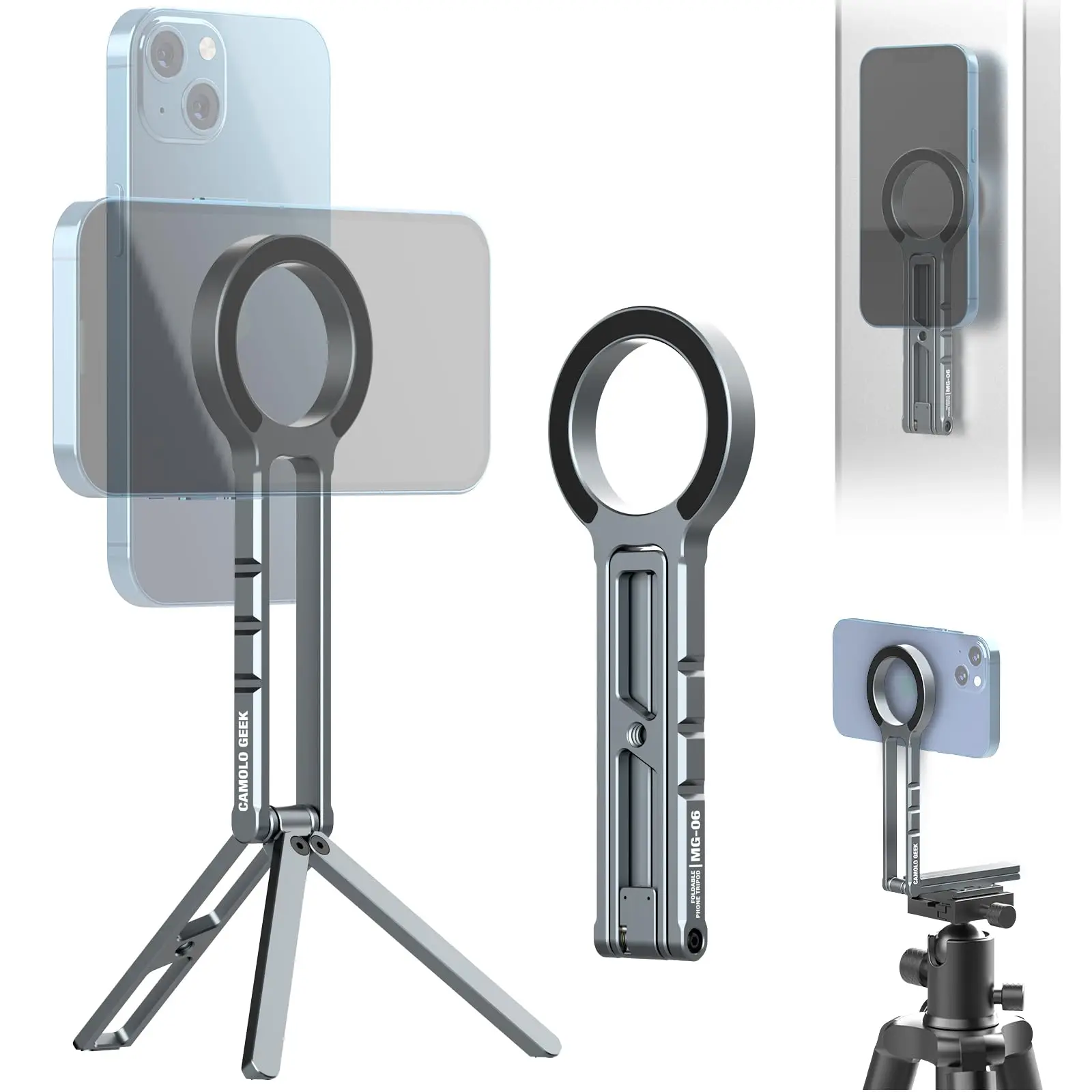 CAMOLO MG-06 Magnetic Phone Tripod Stand W/ Magsafe Mini Tripod Pocket Cell Phone Stand for iPhone 16 15 14 13 12 HUAWEI Xiaomi
CAMOLO MG-06 Magnetic Phone Tripod Stand W/ Magsafe Mini Tripod Pocket Cell Phone Stand for iPhone 16 15 14 13 12 HUAWEI Xiaomi