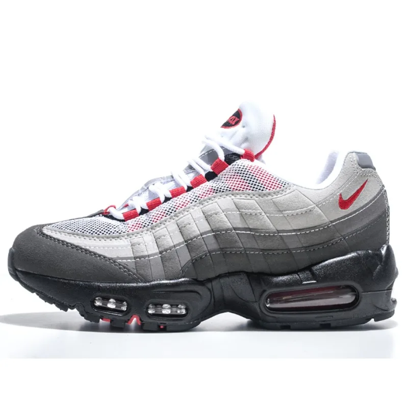 Nike Air Max 95 Original Men/Women's Cushioned Sole Lightweight Walking Running Shoes OG ComfortBreathable AT2865-100 BlackRed
Nike Air Max 95 Original Men/Women's Cushioned Sole Lightweight Walking Running Shoes OG ComfortBreathable AT2865-100 BlackRed