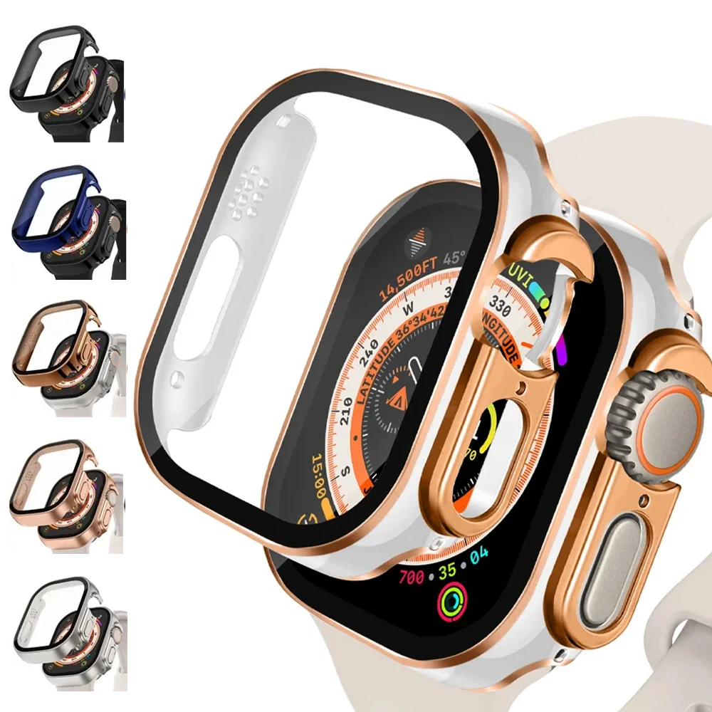 Cover for Apple Watch Case Ultra 49mm 44mm 40mm 41 45mm accessories Screen Protector Straight Edge iWatch Series 8 SE 7 4 9 5 6
Cover for Apple Watch Case Ultra 49mm 44mm 40mm 41 45mm accessories Screen Protector Straight Edge iWatch Series 8 SE 7 4 9 5 6