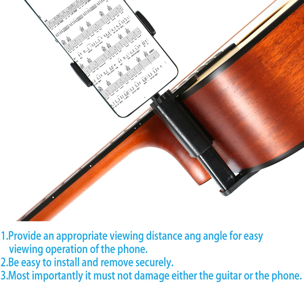 Guitar Phone Stand Holder Adjustable Phone Support Hands-Free Multi-Purpose Guitar Camera Clamp for Microphones Stand/Smartphoes
Guitar Phone Stand Holder Adjustable Phone Support Hands-Free Multi-Purpose Guitar Camera Clamp for Microphones Stand/Smartphoes
