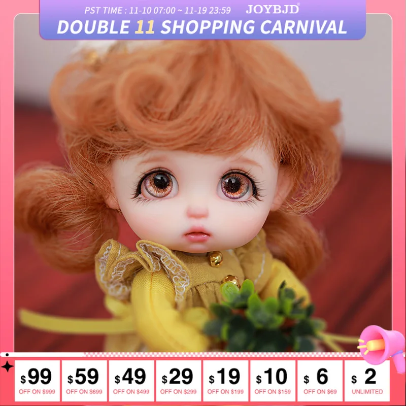 Кукла шарнирная ob11, 1/11, с крошечным шариком
Кукла шарнирная ob11, 1/11, с крошечным шариком