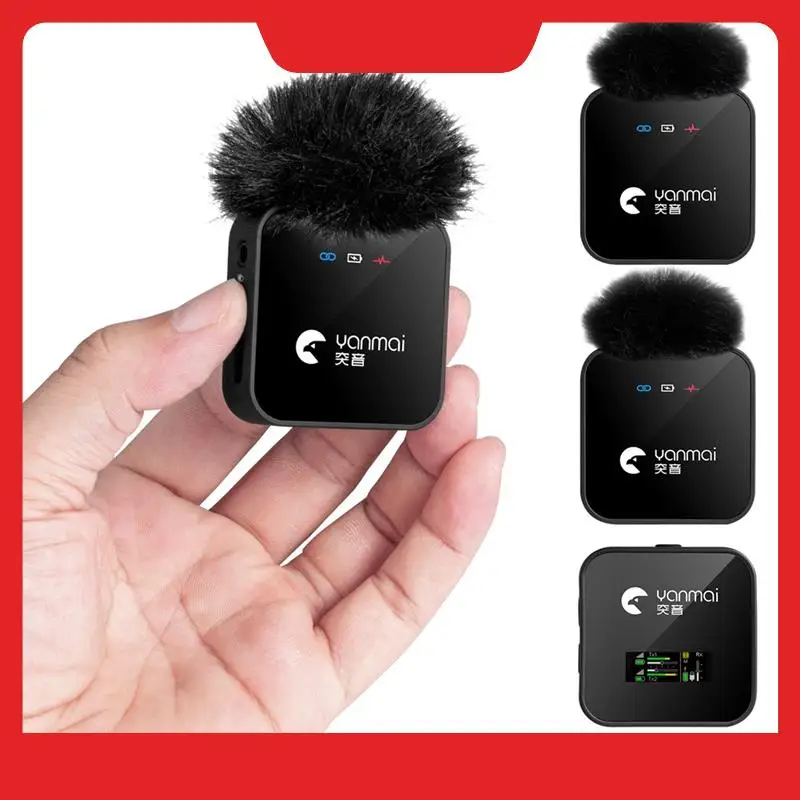 Yanmai 2.4G Wireless 1-To-2 Lavalier Microphone Set 1-Button Noise Reduction Suitable For Outdoor Live Broadcast
Yanmai 2.4G Wireless 1-To-2 Lavalier Microphone Set 1-Button Noise Reduction Suitable For Outdoor Live Broadcast