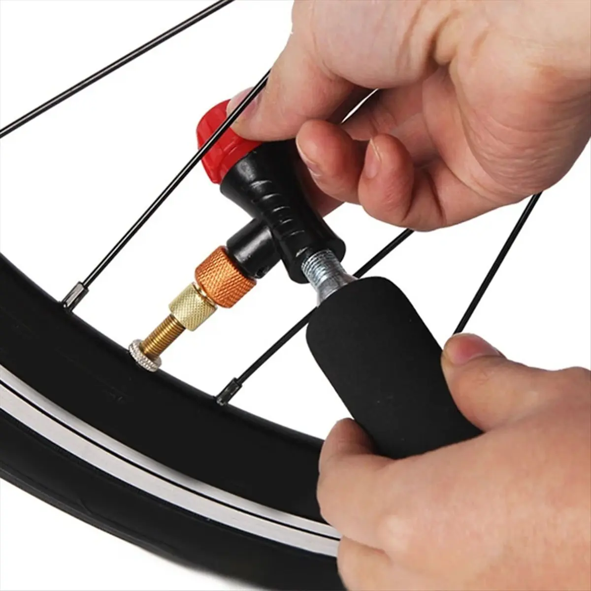 T34C Bicycle Air Pump Valve Head Inflator Adapter CO2 Gas Pump Head Fast Inflatable Bike Inflator Head for Presta Schrader
T34C Bicycle Air Pump Valve Head Inflator Adapter CO2 Gas Pump Head Fast Inflatable Bike Inflator Head for Presta Schrader
