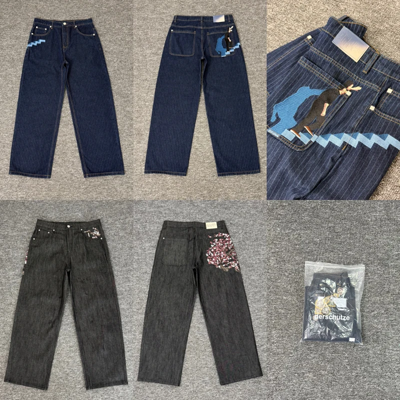 2026 American Trend Derschutze Jeans High Quality Stripe Pattern Logo Embroidery Denim Straight-leg Trousers
2026 American Trend Derschutze Jeans High Quality Stripe Pattern Logo Embroidery Denim Straight-leg Trousers