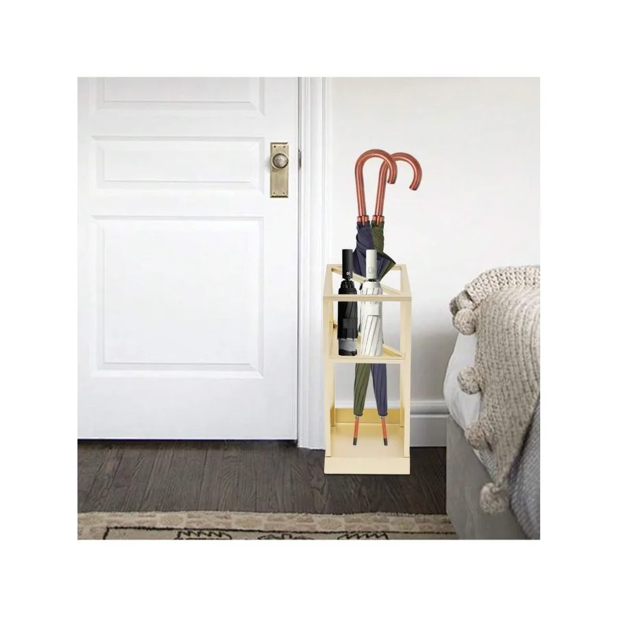 Square White Umbrella Rack 2-Tier Storage Compact Umbrella Stand Ideal For Lobby/Entrance/Corridor 7.877.87in Space-Saving
Square White Umbrella Rack 2-Tier Storage Compact Umbrella Stand Ideal For Lobby/Entrance/Corridor 7.877.87in Space-Saving