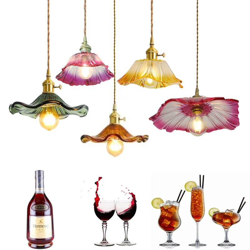 Colour Glass Pendant Lights Creative Hanging Chandeliers Living Room Kitchen Island Lamp Bedroom loft LED Ceiling Lighting Retro
Colour Glass Pendant Lights Creative Hanging Chandeliers Living Room Kitchen Island Lamp Bedroom loft LED Ceiling Lighting Retro