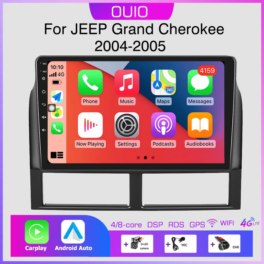 4G Android 13 радио для Jeep Grand Cherokee II WJ 1998 - 2004 автомобильный стерео Мультимедийный Плеер Carplay Авто GPS навигация 2DIN
4G Android 13 радио для Jeep Grand Cherokee II WJ 1998 - 2004 автомобильный стерео Мультимедийный Плеер Carplay Авто GPS навигация 2DIN