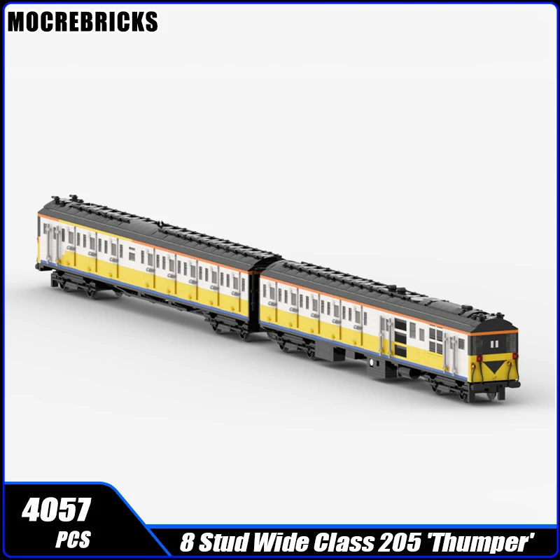 City Railway Britain 8 Wide 205 Class 2-Car Diesel Electric Multiple Unit Trains Building Block Assembly Model Brick Toy Gifts
City Railway Britain 8 Wide 205 Class 2-Car Diesel Electric Multiple Unit Trains Building Block Assembly Model Brick Toy Gifts