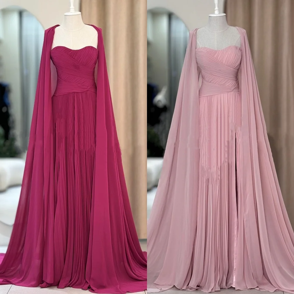 Customized Chiffon Pleat A-line Poretrait Long Dresses Bespoke Occasion Prom Evening Exquisite Simple High Quality
Customized Chiffon Pleat A-line Poretrait Long Dresses Bespoke Occasion Prom Evening Exquisite Simple High Quality