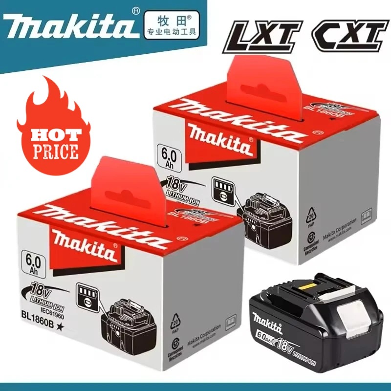 Original 18V Makita battery 18650 rechargeable lithium-ion battery, replaceable Makita BL1840B BL1830B with 18V 3A charger
Original 18V Makita battery 18650 rechargeable lithium-ion battery, replaceable Makita BL1840B BL1830B with 18V 3A charger