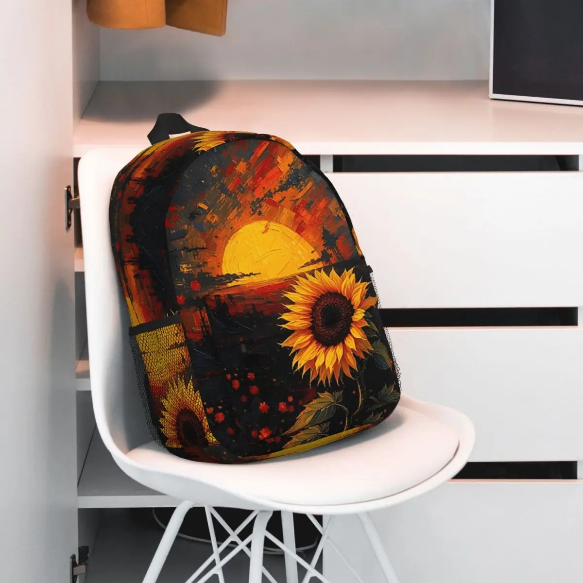 Golden Sunflower And Sunset Backpack Student BookBag Children School Bag Laptop Shoulder Bags for Boys Girls
Golden Sunflower And Sunset Backpack Student BookBag Children School Bag Laptop Shoulder Bags for Boys Girls
