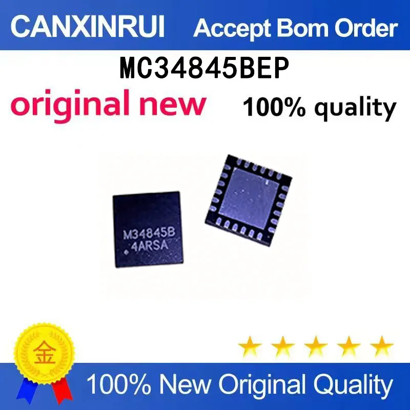 (5-100 pieces)Brand new original MC34845BEP MC34845B M34845B QFN spot chip IC
(5-100 pieces)Brand new original MC34845BEP MC34845B M34845B QFN spot chip IC
