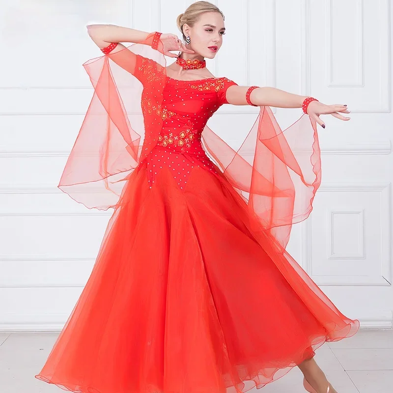 Ballroom Dancing Clothes Competition Dance Dress Female Modern Waltz Foxtrot Competition Dresses Rumba Dance Costumes Ball Gown
Ballroom Dancing Clothes Competition Dance Dress Female Modern Waltz Foxtrot Competition Dresses Rumba Dance Costumes Ball Gown
