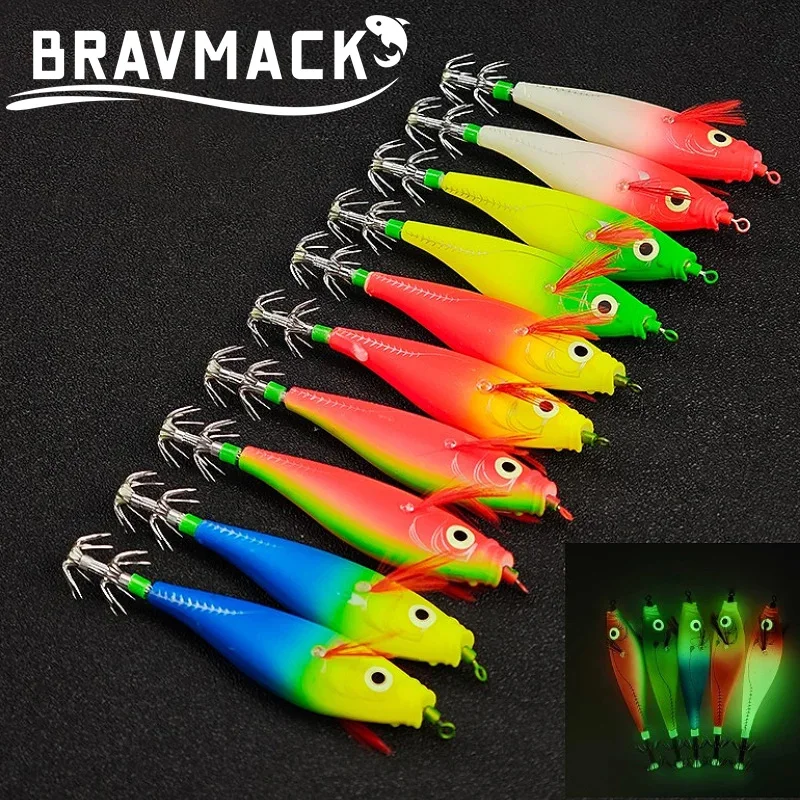 Набор из 10 светящихся приманок для кальмаров, 10 см/10 г, с крючками для морской рыбалки, светящиеся крючки для кальмаров
Набор из 10 светящихся приманок для кальмаров, 10 см/10 г, с крючками для морской рыбалки, светящиеся крючки для кальмаров