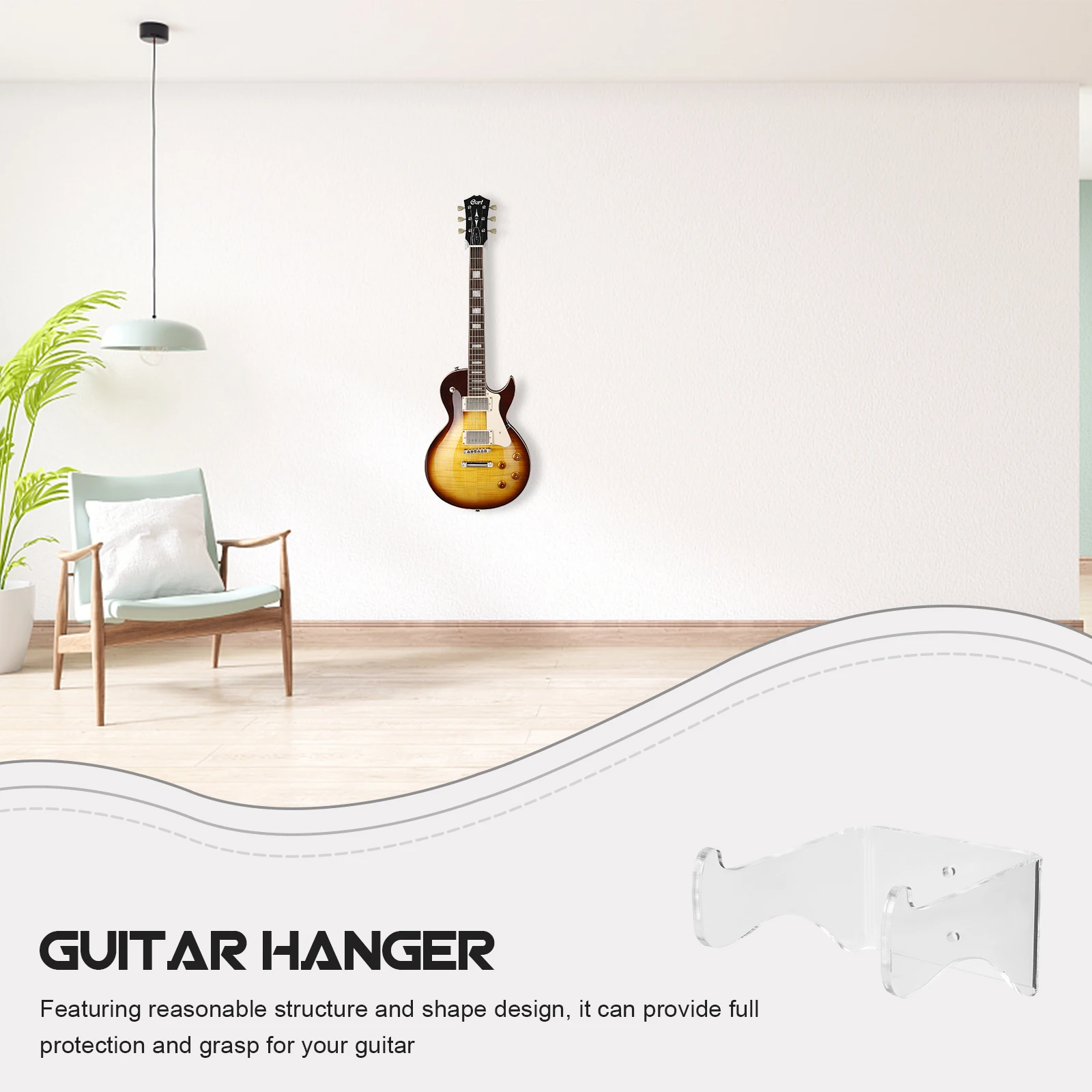 Acrylic Guitar Mount Hanger Clear Rack Ukulele Wall Mount for Ukulele Instruments Display Holder Stable Safe Guitar Stand
Acrylic Guitar Mount Hanger Clear Rack Ukulele Wall Mount for Ukulele Instruments Display Holder Stable Safe Guitar Stand