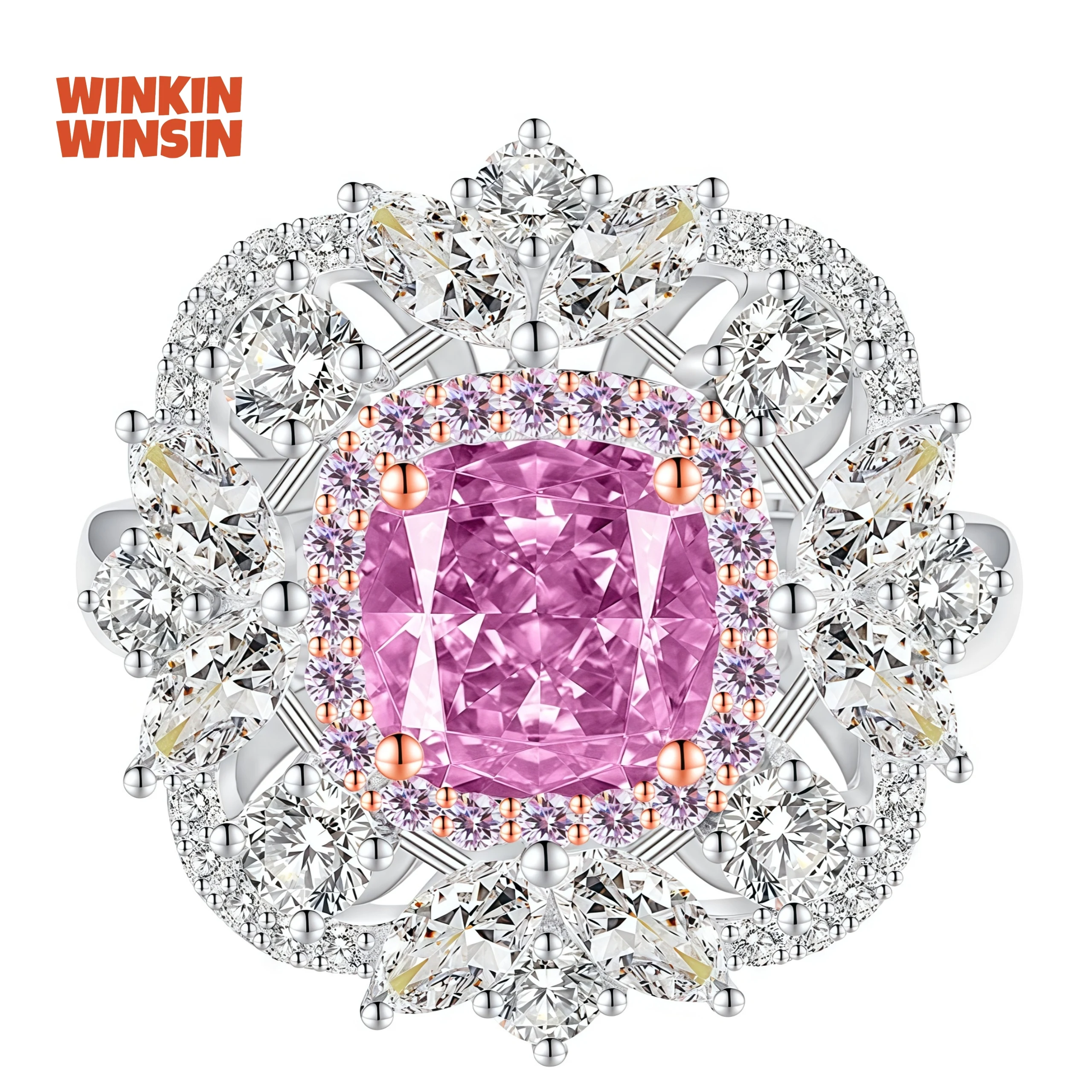 WINKIN WINSIN Brand MGI New Products Hot Selling High Carbon Diamond Rings Real 925 Sterling Silver Certificated Women Rings
WINKIN WINSIN Brand MGI New Products Hot Selling High Carbon Diamond Rings Real 925 Sterling Silver Certificated Women Rings