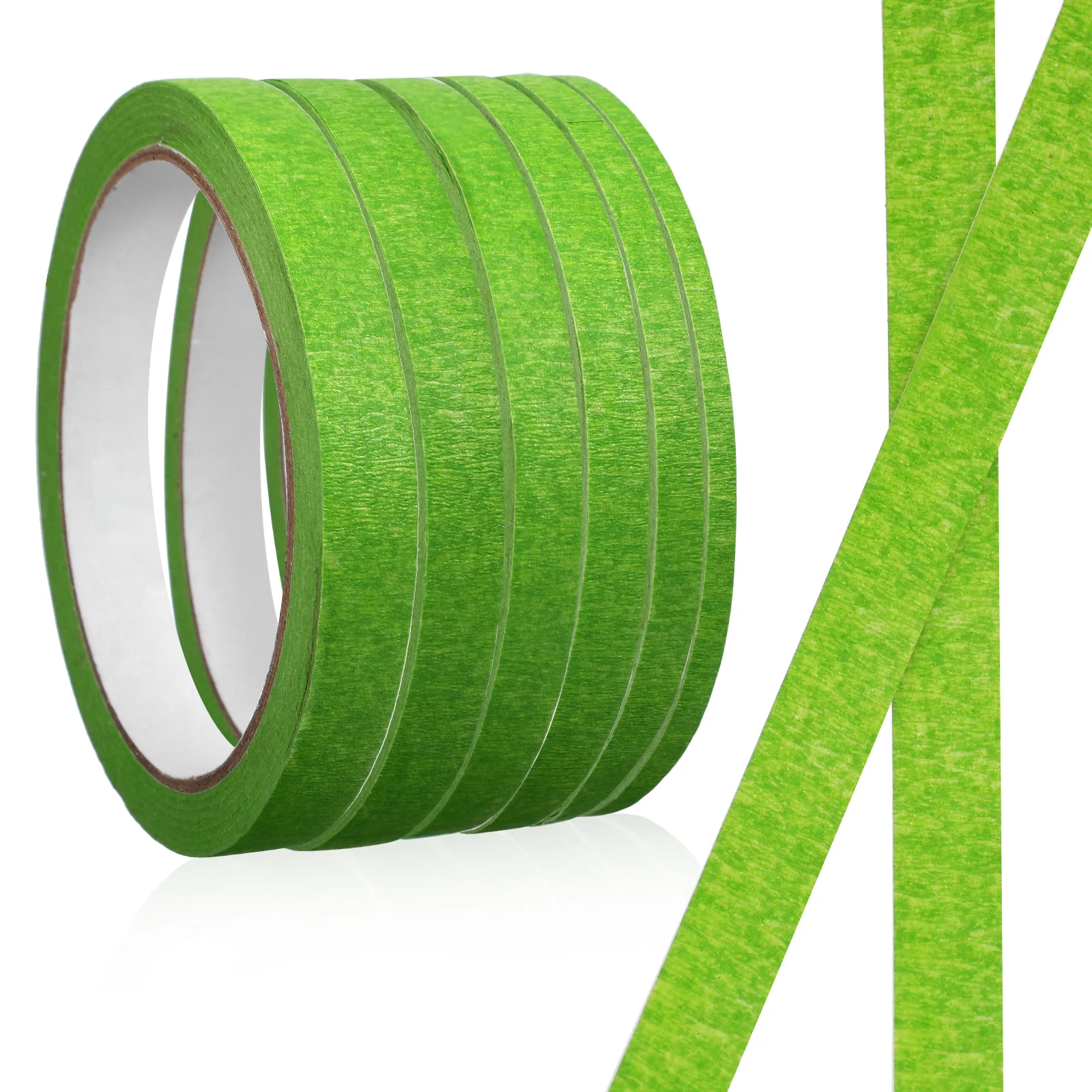 6 Rolls 20m Masking Tape 3mm 5mm 7mm 8mm 10mm 12mm Green Colored Painters Tape for Crafts Bulk Gift Child DIY Decorative Paper
6 Rolls 20m Masking Tape 3mm 5mm 7mm 8mm 10mm 12mm Green Colored Painters Tape for Crafts Bulk Gift Child DIY Decorative Paper