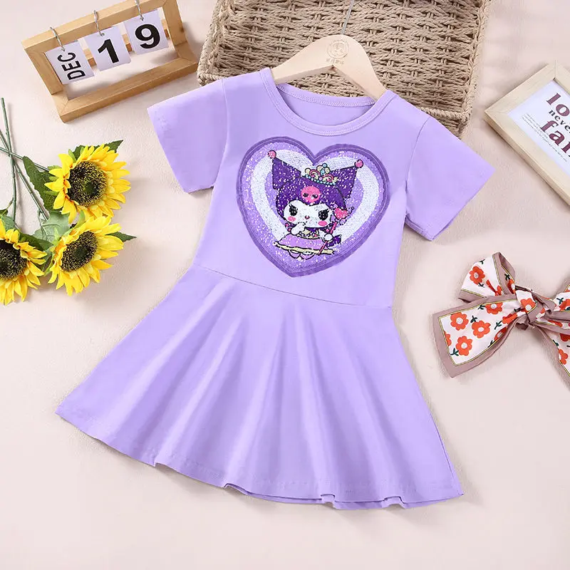 Sanrio Anime Kuromi Babys Dress Kawaii My Melody Girls Sequin Color Changing Princess Dress Summer Sweet Cartoon Skirt Kid Gift
Sanrio Anime Kuromi Babys Dress Kawaii My Melody Girls Sequin Color Changing Princess Dress Summer Sweet Cartoon Skirt Kid Gift