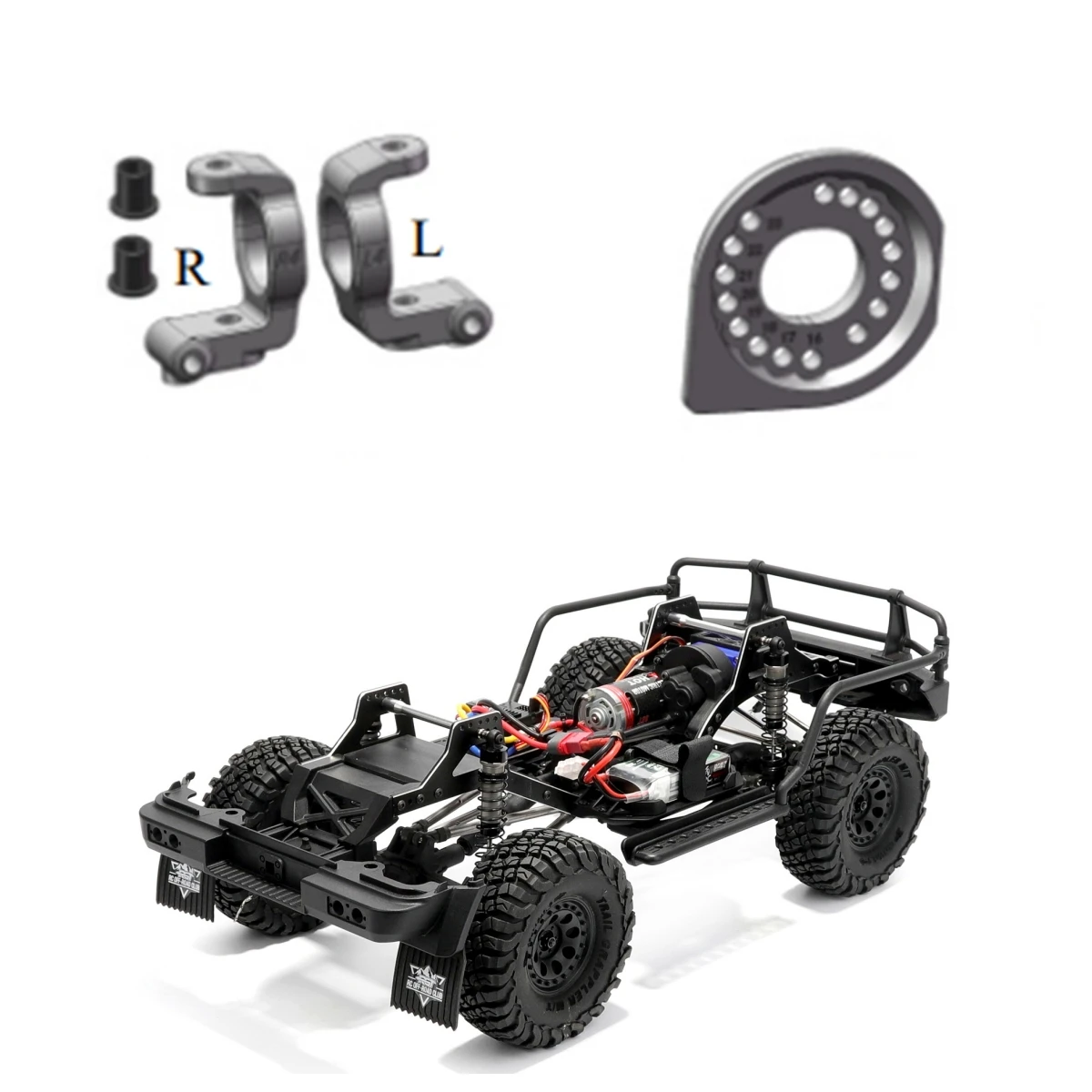 HSP Original Accessories 513004 Caster Block(AL.) 513005 Aluminum alloy motor holder For 1/10 94513/94513PRO ELECTRIC 4WD CAR
HSP Original Accessories 513004 Caster Block(AL.) 513005 Aluminum alloy motor holder For 1/10 94513/94513PRO ELECTRIC 4WD CAR