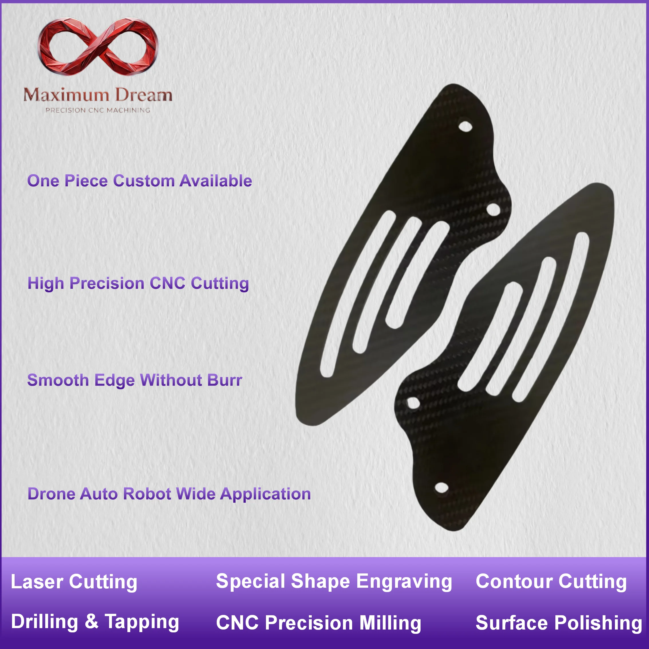 3K Carbon Fiber Sheet Custom Cutting Service Glossy Matte Panel for Auto Modified Accessories
3K Carbon Fiber Sheet Custom Cutting Service Glossy Matte Panel for Auto Modified Accessories