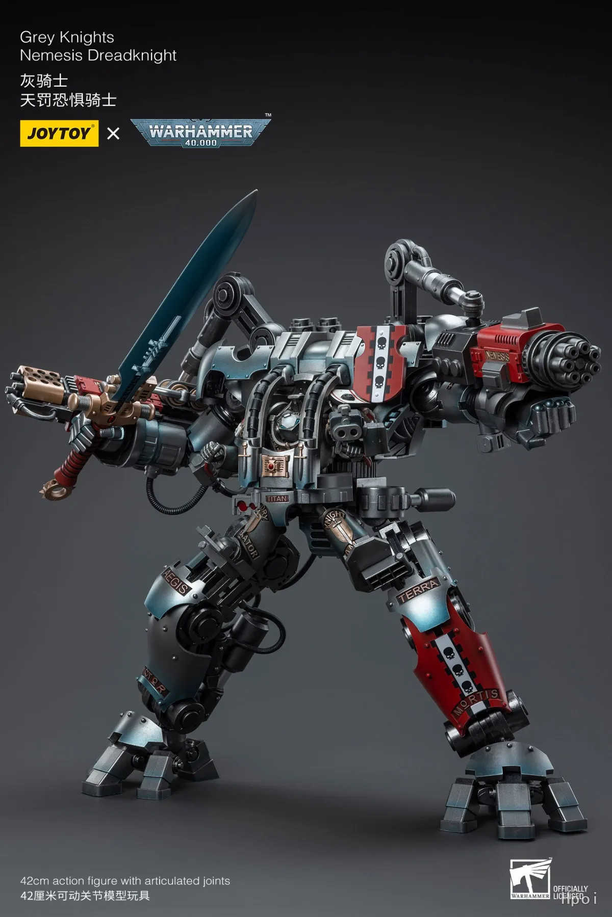 In Stock JOYTOY Warhammer 40K Gray Knights Nemesis Dreadknight (Including Action Figures) 1/18 Action Figure Model Collection
In Stock JOYTOY Warhammer 40K Gray Knights Nemesis Dreadknight (Including Action Figures) 1/18 Action Figure Model Collection