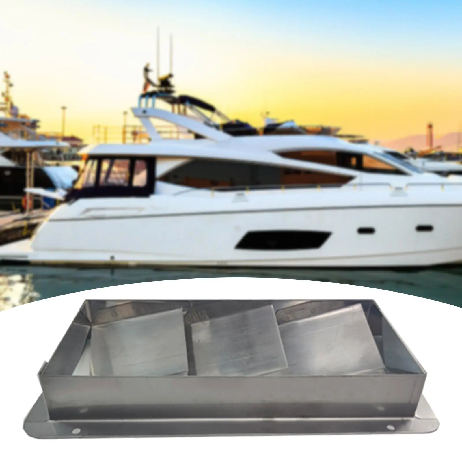 304 Grade Stainless Steel Louvered Vent 208mmx111mmx26mm Rectangle Flush Mount Air Duct Vent Grill for Boats Marines Rvs
304 Grade Stainless Steel Louvered Vent 208mmx111mmx26mm Rectangle Flush Mount Air Duct Vent Grill for Boats Marines Rvs