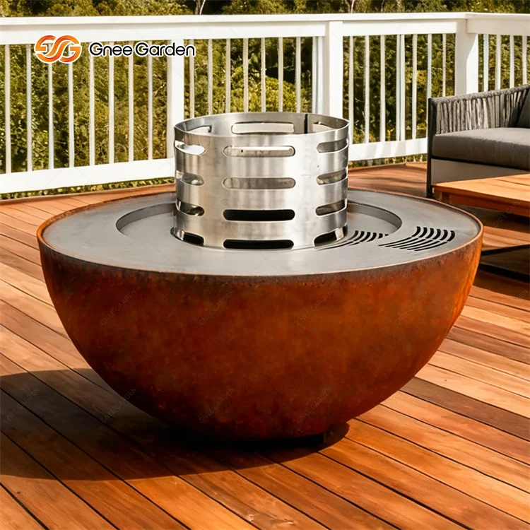 Outdoor Cooking Corten Steel Barbecue Table Grill Charcoal BBQ Smokers Grill
Outdoor Cooking Corten Steel Barbecue Table Grill Charcoal BBQ Smokers Grill