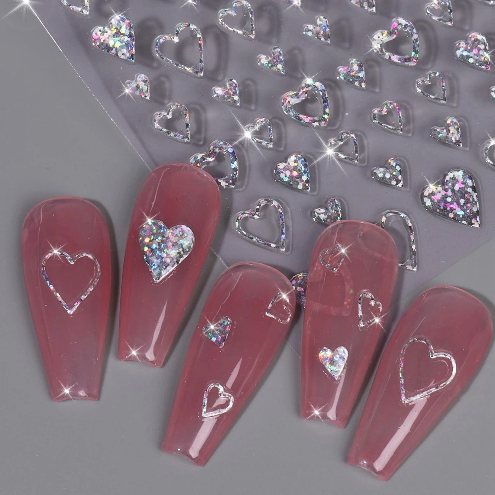 Aurora Fantasy Love Star Nail Stickers - Holographic Embossed Sequins, Self-Adhesive Decals for DIY Wedding & Party Manicures, Nail Charms
Aurora Fantasy Love Star Nail Stickers - Holographic Embossed Sequins, Self-Adhesive Decals for DIY Wedding & Party Manicures, Nail Charms