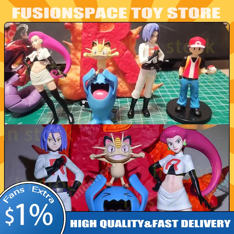 3-11cm Anime Rocket Team Action Figures Jessie James Meowth Models With Led Pvc Collection Decor Statue Toys For Children Gifts
3-11cm Anime Rocket Team Action Figures Jessie James Meowth Models With Led Pvc Collection Decor Statue Toys For Children Gifts