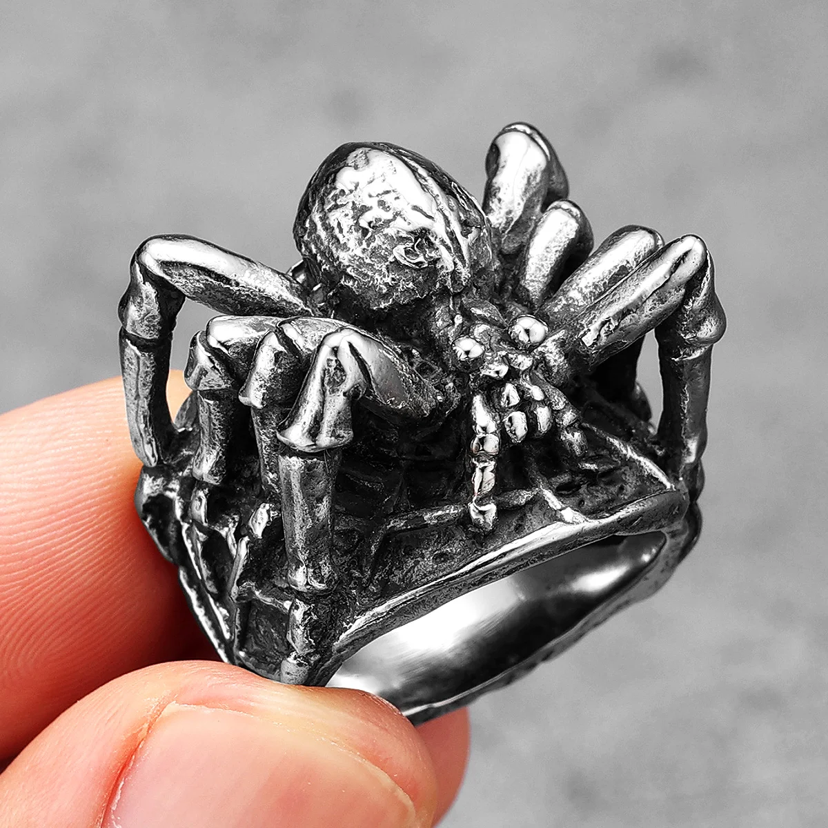 Retro Spider Stylish Stainless Steel Men Rings Punk New In For Male Women Fashion Jewelry Creativity Gift Wholesale Dropshiping
Retro Spider Stylish Stainless Steel Men Rings Punk New In For Male Women Fashion Jewelry Creativity Gift Wholesale Dropshiping