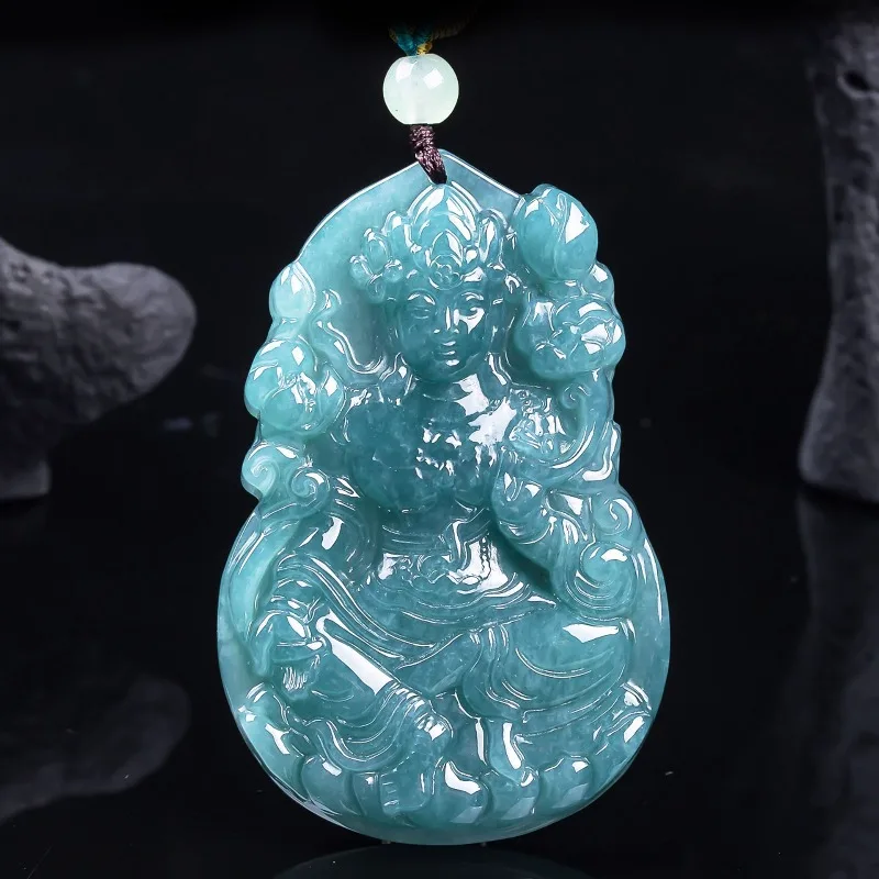 Natural A-grade jade Tara Guanyin jade Laogao Bing exquisite jade pendant safe sign necklace Stable magnetic field wealth field
Natural A-grade jade Tara Guanyin jade Laogao Bing exquisite jade pendant safe sign necklace Stable magnetic field wealth field
