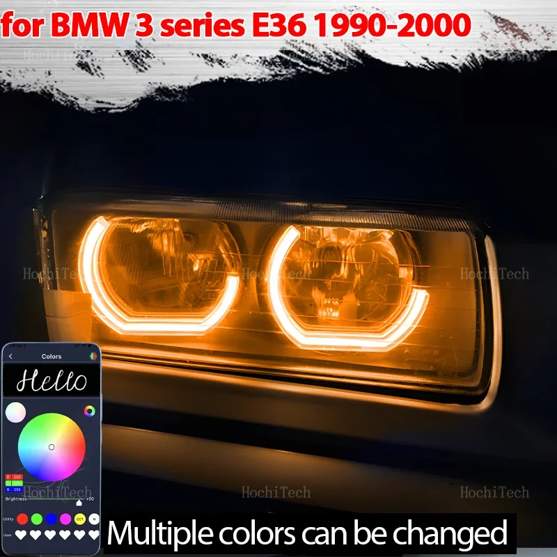 DTM RGB кольцо Angel Eyes Phone APP управление светодиодной фарой кольцо для BMW 3 серии E36 1990-2000 316i 318i 318is 320i 323i 325i 328i
DTM RGB кольцо Angel Eyes Phone APP управление светодиодной фарой кольцо для BMW 3 серии E36 1990-2000 316i 318i 318is 320i 323i 325i 328i