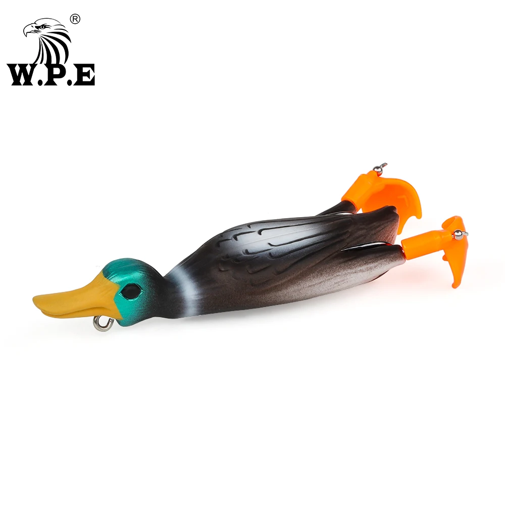 W.P.E 1pcs Fishing Lure Duck 17g TopWater Simulation Floating Artificial Bait Plopping and Splashing Feet Frog Lure Fish Tackle
W.P.E 1pcs Fishing Lure Duck 17g TopWater Simulation Floating Artificial Bait Plopping and Splashing Feet Frog Lure Fish Tackle