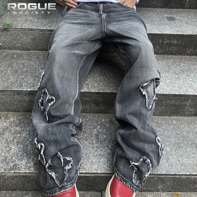 Y2K Star Patchwork Distressed Jeans Men Baggy Wide Leg Vintage Washed Grunge Denim Trousers Harajuku Streetwear Hip Hop Unisex
Y2K Star Patchwork Distressed Jeans Men Baggy Wide Leg Vintage Washed Grunge Denim Trousers Harajuku Streetwear Hip Hop Unisex