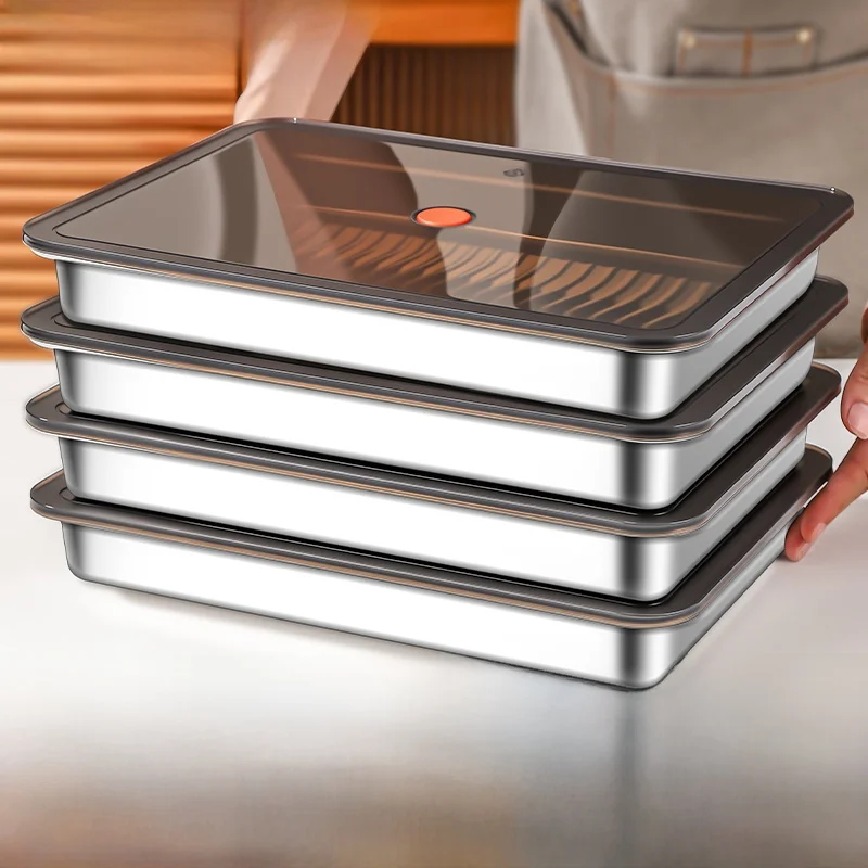 Food Grade 316 Stainless Steel Dumpling Freezer Box Refrigerator Preservation Storage Container Home Organization Utensils
Food Grade 316 Stainless Steel Dumpling Freezer Box Refrigerator Preservation Storage Container Home Organization Utensils