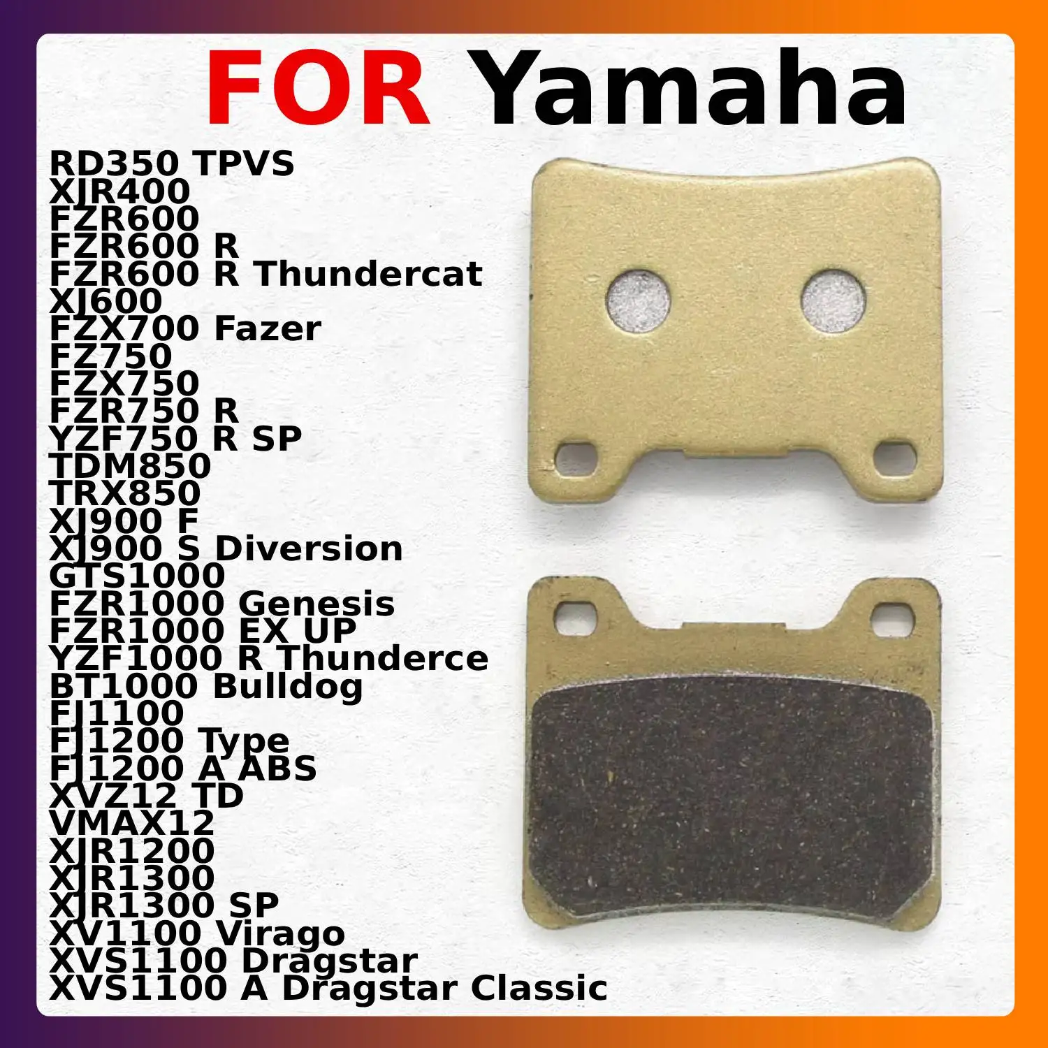 rear Motorcycle Brake Disks Brake Pads For Yamaha XJ900 F GTS1000 FZR1000 YZF1000 BT1000 FJ1100 XV1100 XVS1100 FJ1200 XJR1300 SP
rear Motorcycle Brake Disks Brake Pads For Yamaha XJ900 F GTS1000 FZR1000 YZF1000 BT1000 FJ1100 XV1100 XVS1100 FJ1200 XJR1300 SP